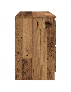 Mobile Porta TV Legno Antico 100x35x54 cm in Legno Multistrato 2