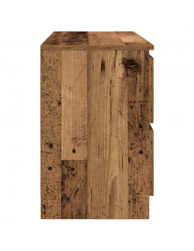 Mobile Porta TV Legno Antico 100x35x54 cm in Legno Multistrato