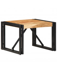 Tavolino da Caffè 50x50x35 cm Legno Massello di Acacia 2