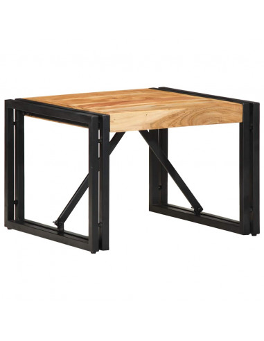 Tavolino da Caffè 50x50x35 cm Legno Massello di Acacia