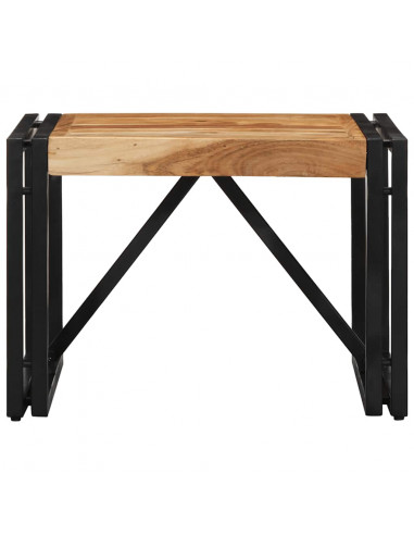 Tavolino da Caffè 50x50x35 cm Legno Massello di Acacia