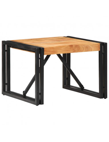 Tavolino da Caffè 50x50x35 cm Legno Massello di Acacia