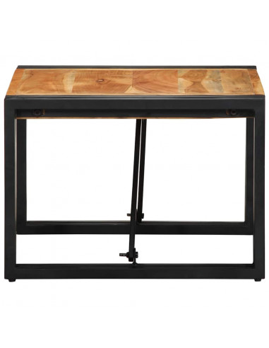 Tavolino da Caffè 50x50x35 cm Legno Massello di Acacia