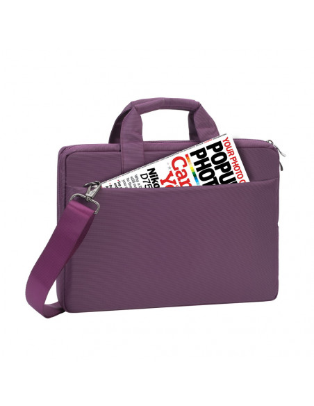 Rivacase Central borsa per notebook 33,8 cm (13.3") Valigetta ventiquattrore Porpora
