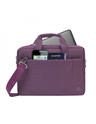 Rivacase Central borsa per notebook 33,8 cm (13.3") Valigetta ventiquattrore Porpora