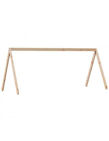 Letto a Castello senza Materasso 90x190 cm Legno di Pino