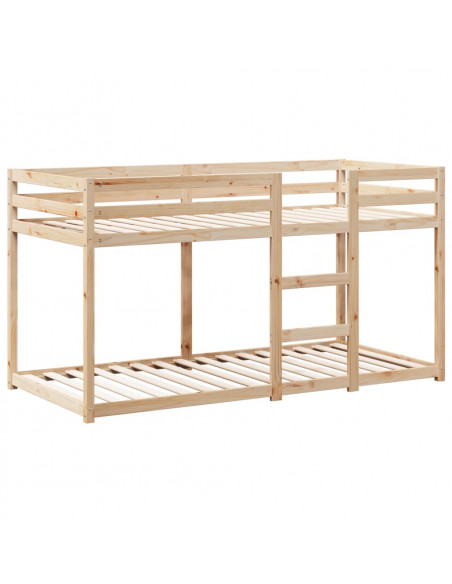 Letto a Castello senza Materasso 90x200cm Massello Pino