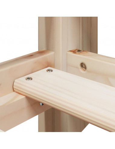 Letto a Castello senza Materasso 90x200cm Massello Pino