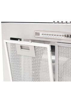 Cappa Aspirante a Muro 90 cm Acciaio Inossidabile 756 m³/h LED