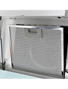 Cappa Aspirante a Muro Acciaio Inox 756 m³/h 60 cm Bianca