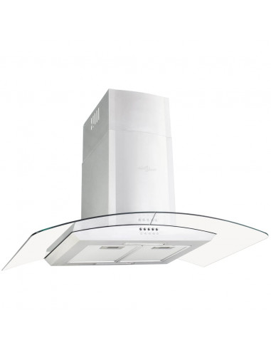 Cappa Aspirante a Muro 90 cm Acciaio Inossidabile 756 m³/h LED