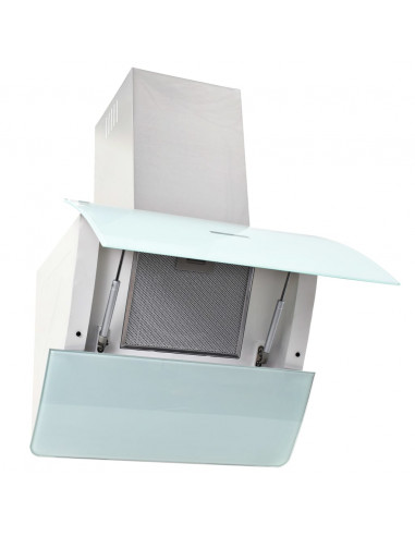 Cappa Aspirante a Muro Acciaio Inox 756 m³/h 60 cm Bianca