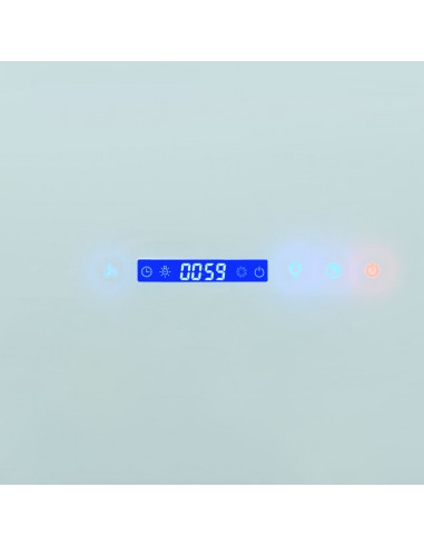 Cappa Aspirante a Muro Acciaio Inox 756 m³/h 60 cm Bianca