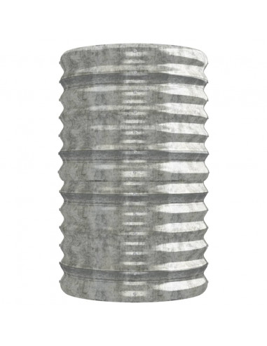 Letto Giardino Acciaio Verniciato a Polvere 224x40x68cm Argento