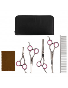 Set Forbici da Toelettatura Cani 5 pz in Acciaio Inossidabile 2