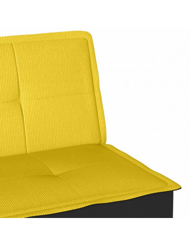 Divano Letto Giallo Chiaro in Tessuto