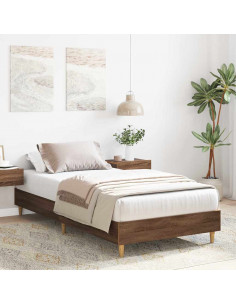 Giroletto senza Materasso Rovere Marrone 75x190cm in Truciolato 2