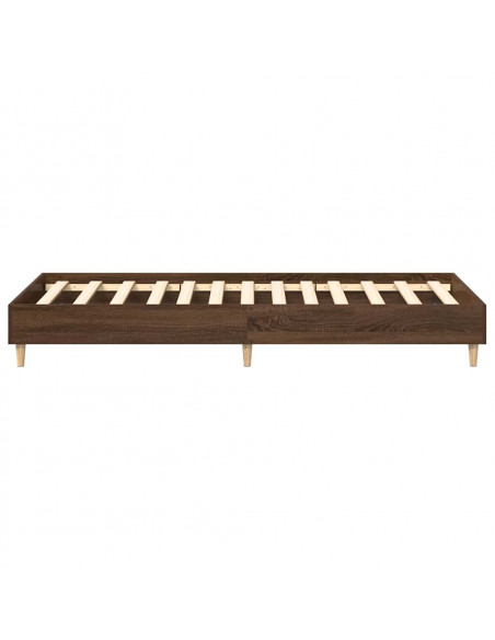 Giroletto senza Materasso Rovere Marrone 75x190cm in Truciolato