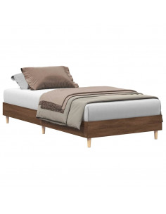 Giroletto senza Materasso Rovere Marrone 90x190cm in Truciolato