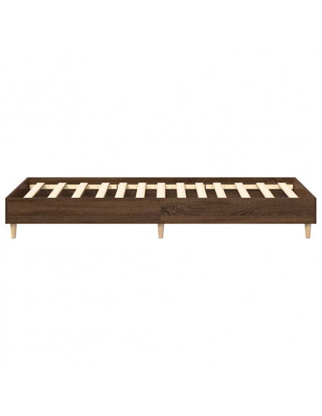 Giroletto senza Materasso Rovere Marrone 90x190cm in Truciolato
