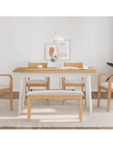 Panca 90 cm in Legno Massello di Hevea