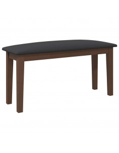 Panca 90 cm Marrone in Legno Massello di Hevea