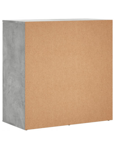 Credenza Grigio Cemento 79x38x80 cm in Legno Multistrato