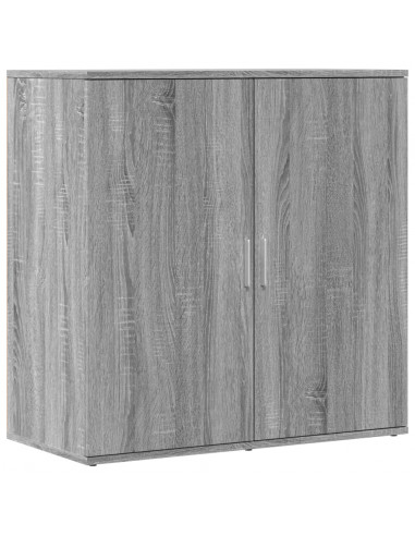 Credenze 2 pz Grigio Sonoma 79x38x80 cm in Legno Multistrato