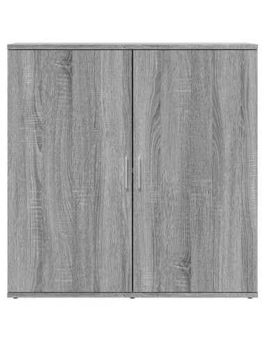 Credenze 2 pz Grigio Sonoma 79x38x80 cm in Legno Multistrato