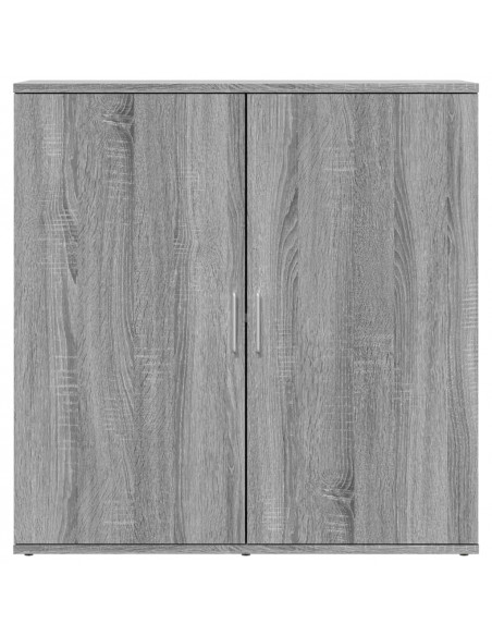 Credenze 2 pz Grigio Sonoma 79x38x80 cm in Legno Multistrato