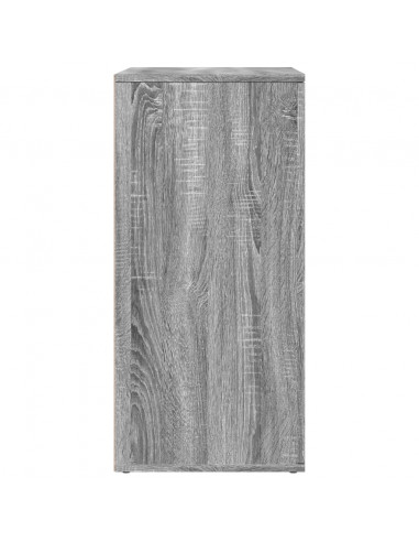 Credenze 2 pz Grigio Sonoma 79x38x80 cm in Legno Multistrato