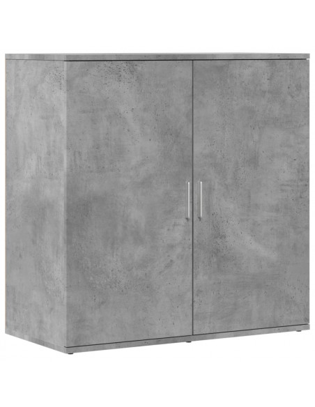 Credenze 2 pz Grigio Cemento 79x38x80 cm in Legno Multistrato