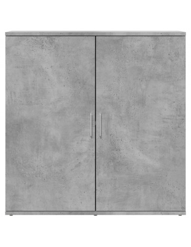 Credenze 2 pz Grigio Cemento 79x38x80 cm in Legno Multistrato