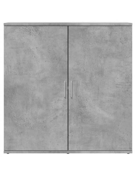Credenze 2 pz Grigio Cemento 79x38x80 cm in Legno Multistrato