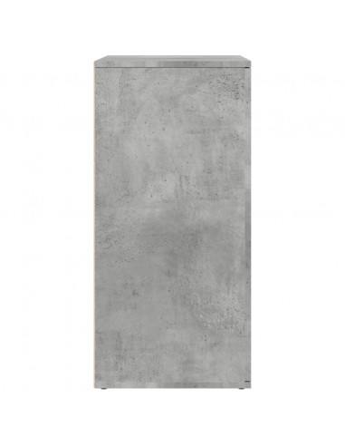 Credenze 2 pz Grigio Cemento 79x38x80 cm in Legno Multistrato