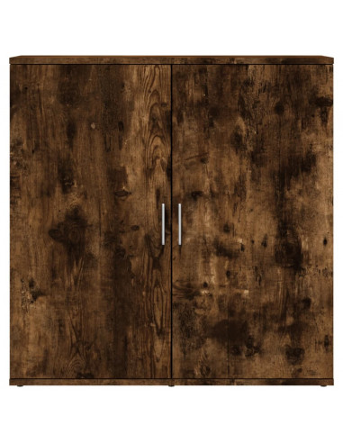 Credenze 2 pz Rovere Fumo 79x38x80 cm in Legno Multistrato