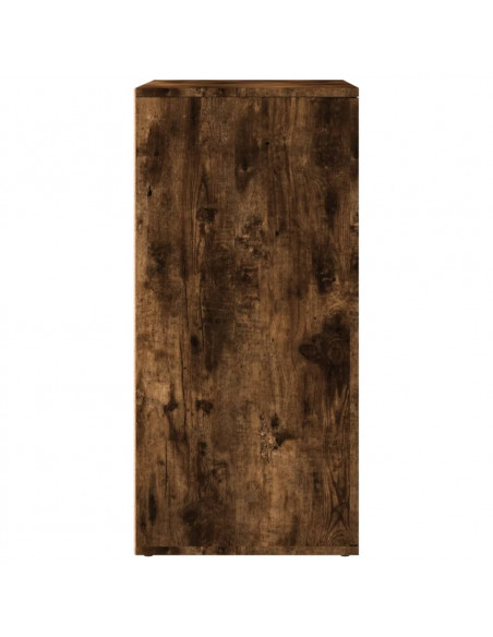 Credenze 2 pz Rovere Fumo 79x38x80 cm in Legno Multistrato