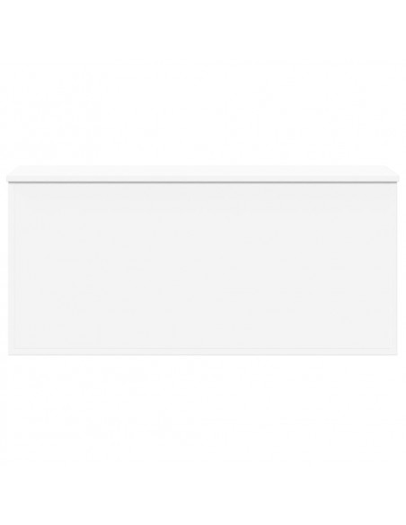 Contenitore Portaoggetti Bianco 100x42x46 cm Legno Multistrato