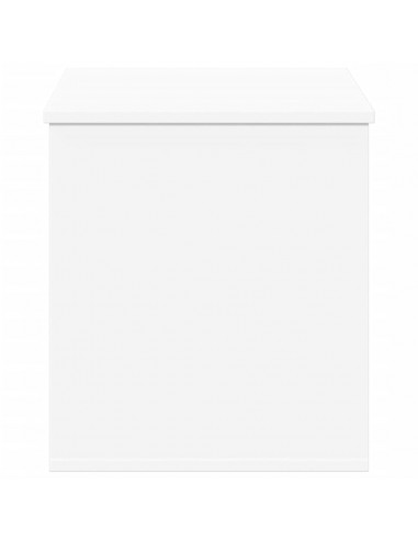 Contenitore Portaoggetti Bianco 100x42x46 cm Legno Multistrato