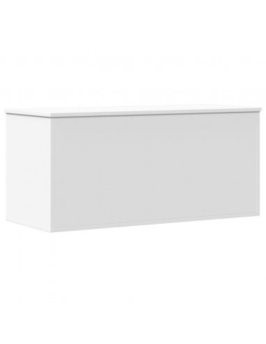 Contenitore Portaoggetti Bianco 100x42x46 cm Legno Multistrato