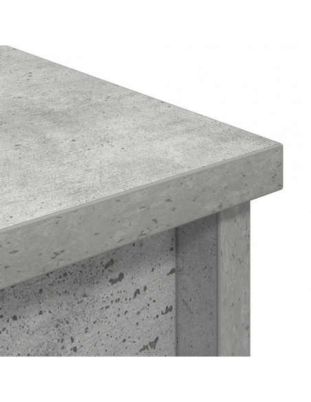 Credenza Grigio Cemento 37,5x35x180 cm in Legno Multistrato