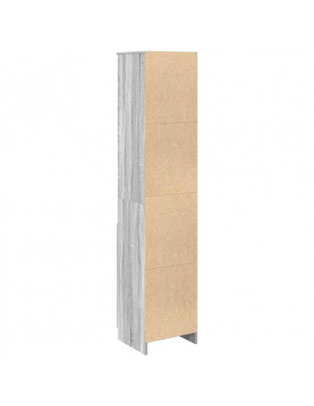 Credenza Grigio Sonoma 37,5x35x180 cm in Legno Multistrato