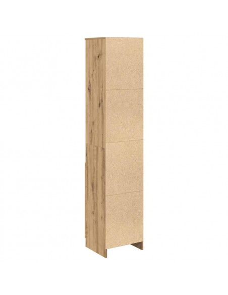 Credenza Alta Rovere Artigianale 37,5x35x180 cm in Truciolato