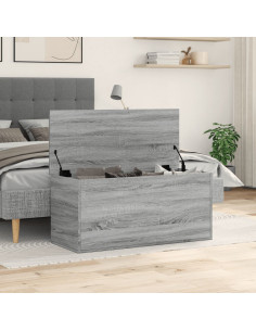 Contenitore Grigio Sonoma 100x42x46 cm Legno Multistrato 2