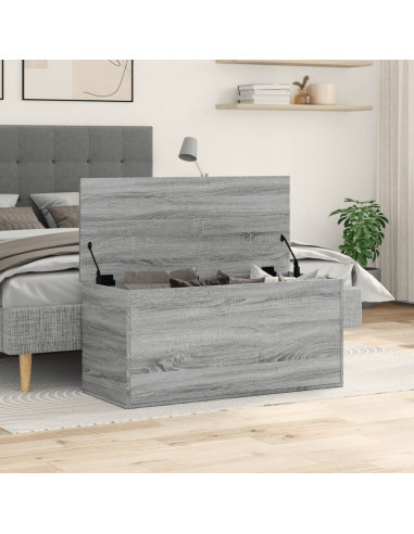 Contenitore Grigio Sonoma 100x42x46 cm Legno Multistrato