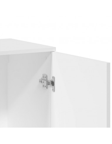 Credenza Bianca 79x38x80 cm in Legno Multistrato