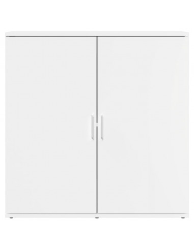 Credenze 2 pz Bianche 79x38x80 cm in Legno Multistrato