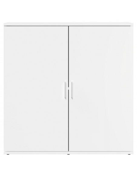 Credenze 2 pz Bianche 79x38x80 cm in Legno Multistrato