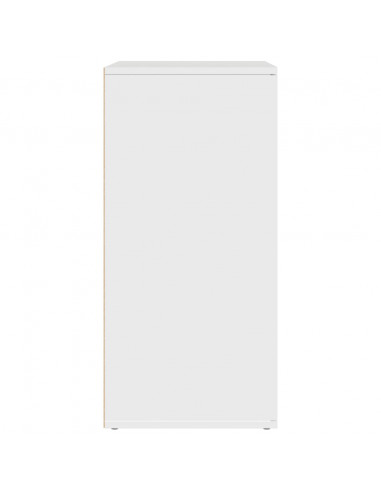 Credenze 2 pz Bianche 79x38x80 cm in Legno Multistrato