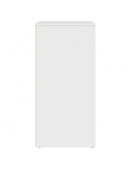 Credenze 2 pz Bianche 79x38x80 cm in Legno Multistrato